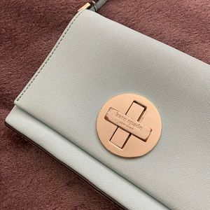 Aqua colored kate spade crossbody